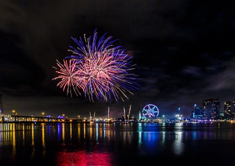 Docklands Fireworks in July & August 2015
