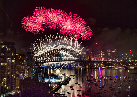 Sydney NYE 2016 Fireworks